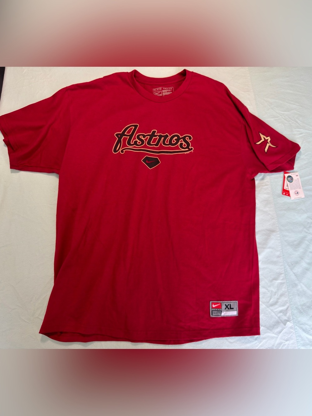 Vintage Houston Astros Nike Shirt Men’s Size XL NWT Brick Red 2000s Y2K H-Town